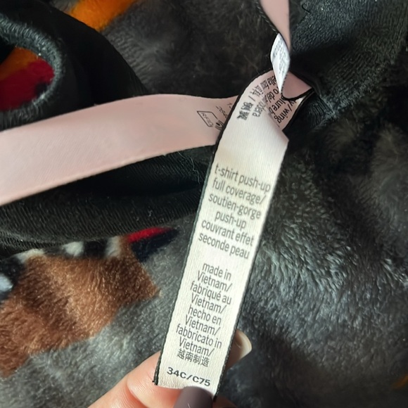 Bra bundle green plaid and black T-shirt push up - Picture 3 of 7